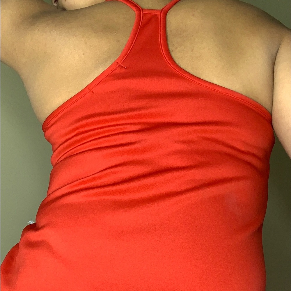 Red Tank Crop Top - Picture 2 of 5